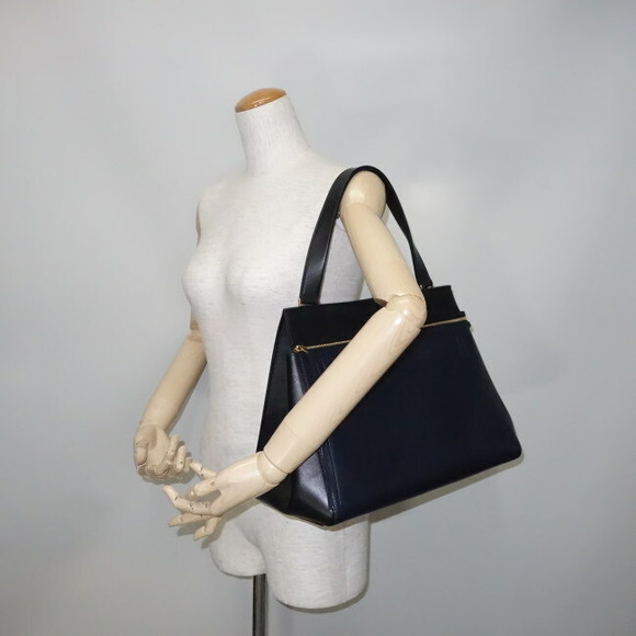 Celine Handbag Edge Medium Calf Black Blue - Picture 3 of 7